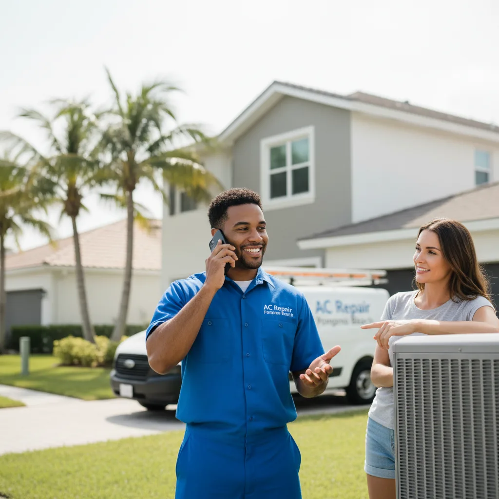 AC Repair Pompano Beach customer support in Rush
